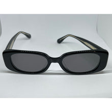 Load image into Gallery viewer, Lunetterie Generale Designer Muse Black & 14K Gold Frame, Grey Lens Sunglasses