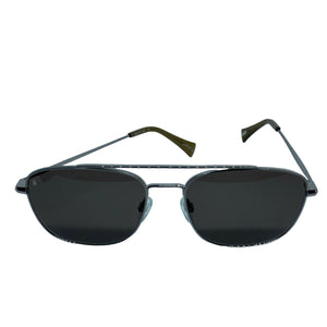 Raen Barolo Gunmetal Kelp / Plum Brown Size 56 Sunglasses NIB