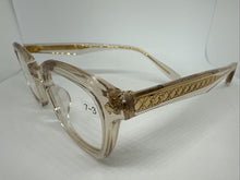 Load image into Gallery viewer, Lunetterie Generale Designer Cognac Clear Gold Frame 48mm Eyeglasses
