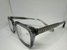 Load image into Gallery viewer, Lunetterie Generale Designer Architect Grey Crystal Frame 52mm Eyeglasses
