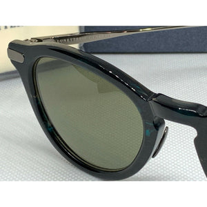 Lunetterie Generale Le Vault Emerald Blue-Green Japanese Crafted Sunglasses NIB