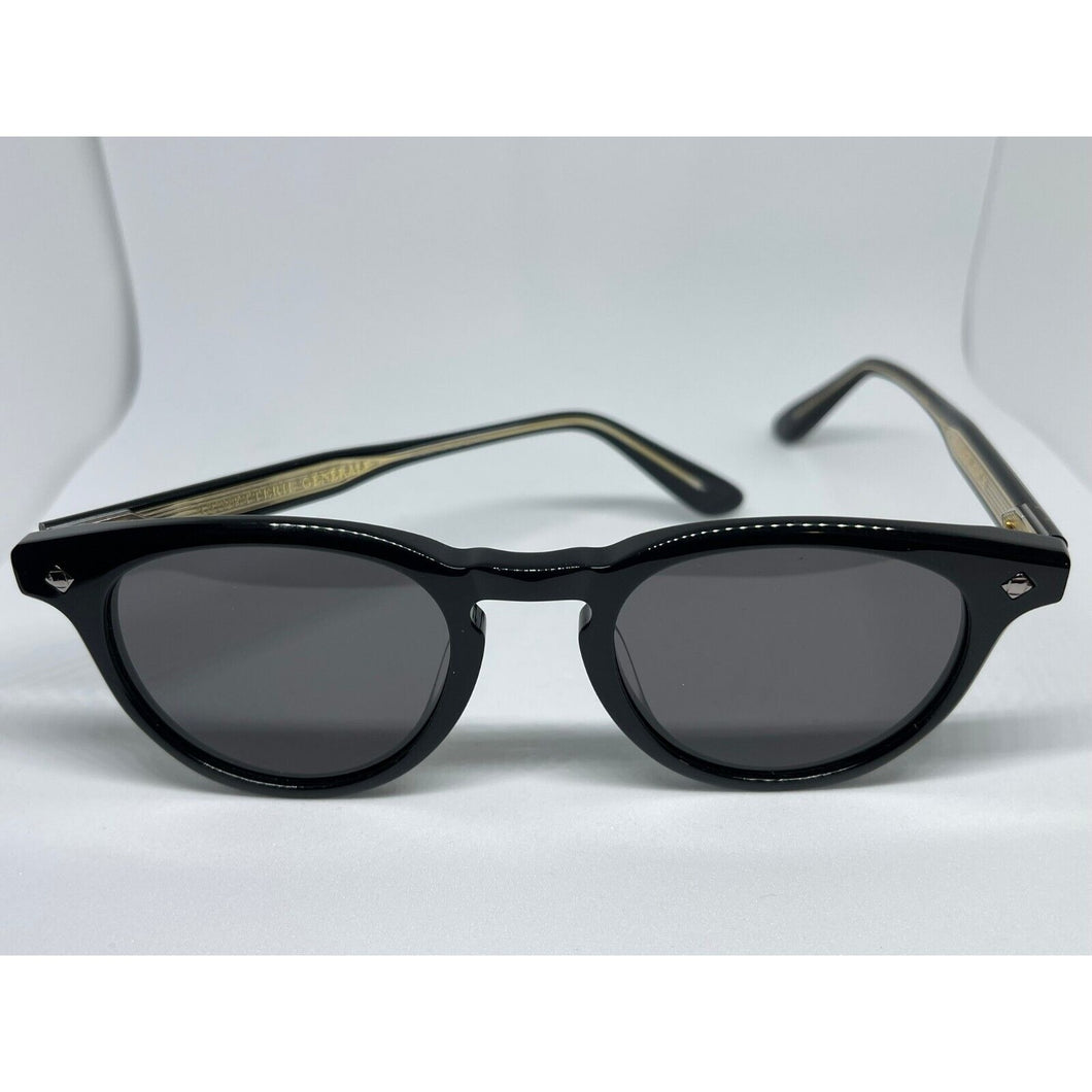 Lunetterie Generale Designer Casablanca Black & 14K Gold Frame Sunglasses