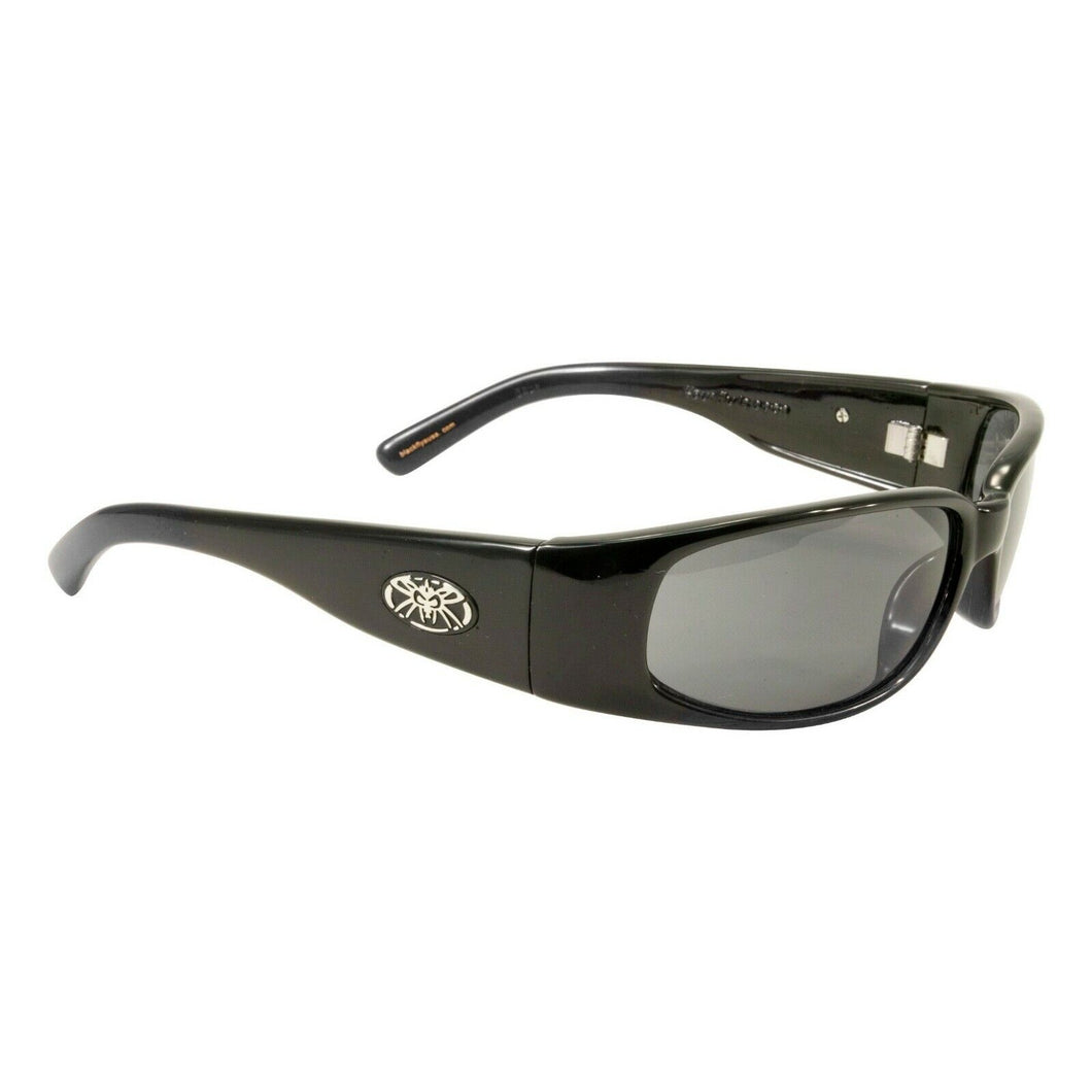 Black Flys Micro Fly 2 Shiny Black Frame | Smoke Lens Sunglasses NIB