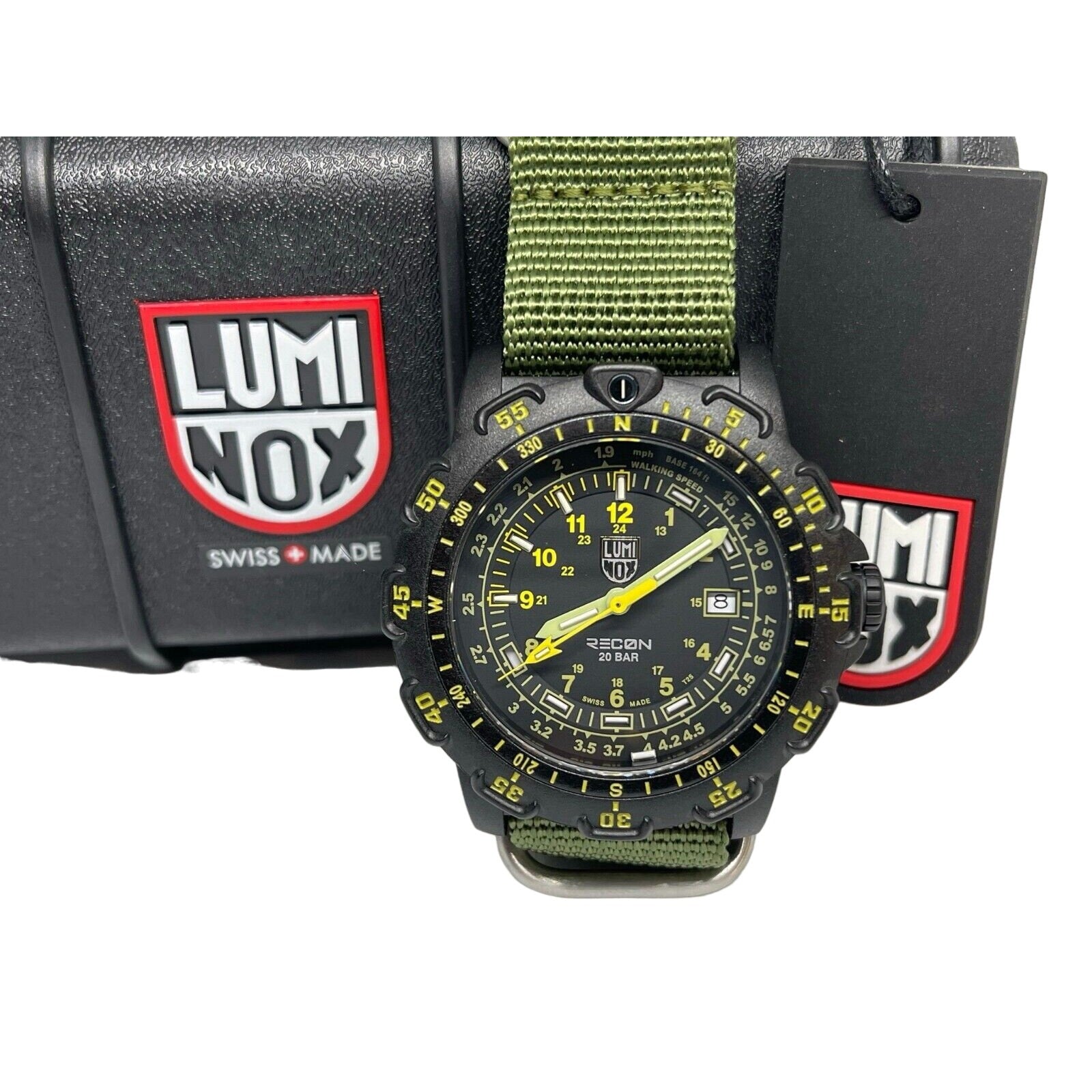 Luminox Recon Point Black Military Green Band 8826.MI Series Watch Sunloca Boutique