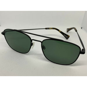 Raen Barolo Black Matte Brindle Green Polarized Size 56 New In Box Sunglasses