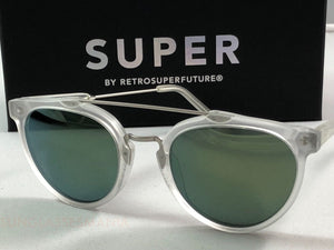 RetroSuperFuture Giaguaro Crystal Petrol K4J Sunglasses 53mm