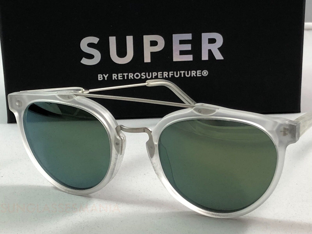 RetroSuperFuture Giaguaro Crystal Petrol K4J Sunglasses 53mm