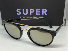 Load image into Gallery viewer, RetroSuperFuture Giaguaro Black Ivory Sunglasses MIO size 51mm

