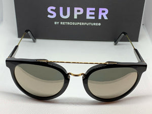 RetroSuperFuture Giaguaro Black Ivory Sunglasses P5A size 53mm