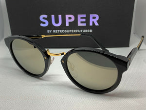 RetroSuperFuture Panama Black Ivory Sunglasses URS size 50mm