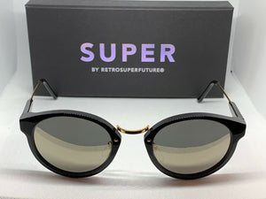 RetroSuperFuture Panama Black Ivory Sunglasses URS size 50mm