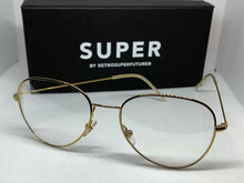 Load image into Gallery viewer, RetroSuperFuture A8 Gold Frame Size 46mm Optical
