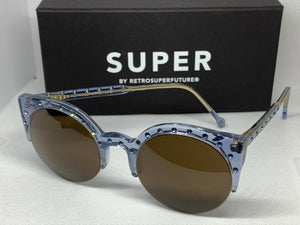 RetroSuperFuture 8Q3 Lucia Vixen Baby Blue Frame Size 51mm Sunglasses