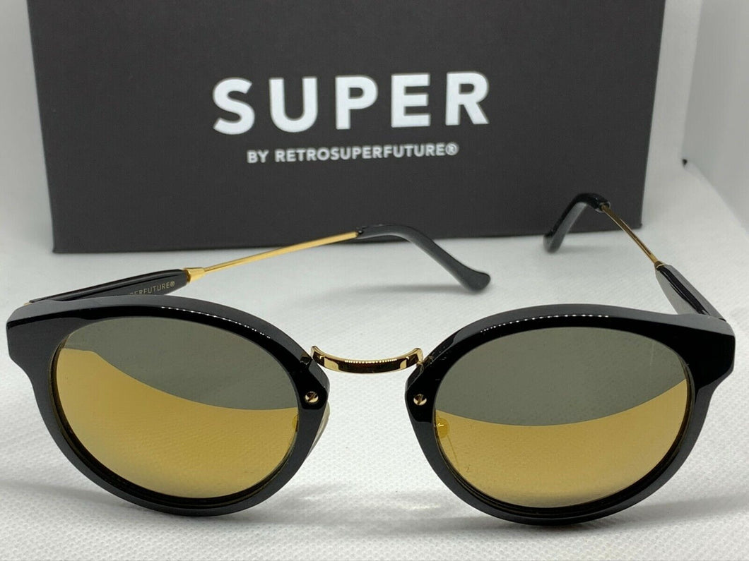 RetroSuperFuture 4SU Panama Black 24K Frame Size 47mm Sunglasses