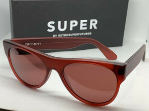 RetroSuperFuture 7PP Farwell Burgundy Matte Frame Size 54mm Sunglasses