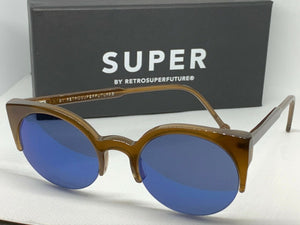 RetroSuperFuture D72 Lucia Deep Brown Frame Size 51mm Sunglasses