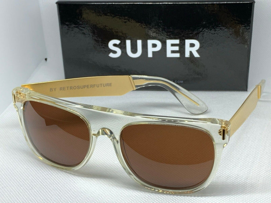 RetroSuperFuture 893 Flat Top Francis Crystal Frame 55mm Sunglasses