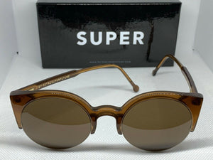 Retrosuperfuture 419 Lucia Crystal Brown Frame Size 51mm Sunglasses