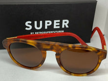 Load image into Gallery viewer, RetroSuperFuture KMA Racer Suede Frame Sunglasses STORE MODEL
