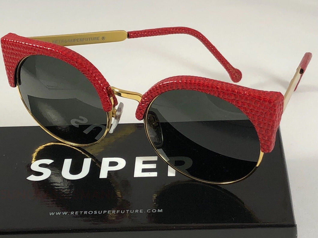 RetroSuperFuture Ilaria Red Lizard Frame Sunglasses 924 53mm