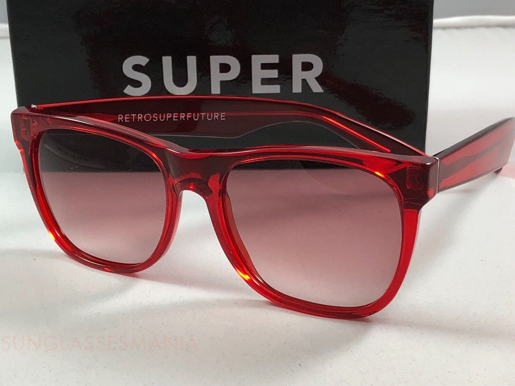 RetroSuperFuture Classic Crystal Red 182 Sunglasses SUPER 55mm