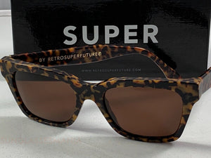 Retrosuperfuture America Havana Materica PJU Size 51 NIB Sunglasses