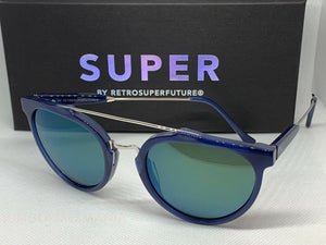 RetroSuperFuture Giaguaro Blue Sunglasses Super 1GL size 53mm