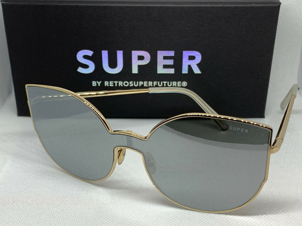 RetroSuperFuture Lenz Lucia Silver Sunglasses Super J7C size 56mm