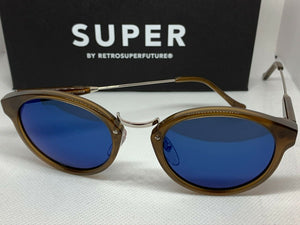 RetroSuperFuture SW4 Panama Deep Brown Frame Size 50mm Sunglasses