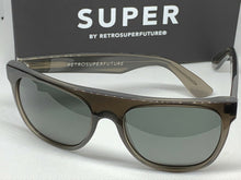Load image into Gallery viewer, RetroSuperFuture 412 Flat Top Clear Brown Frame Size 55mm Sunglasses
