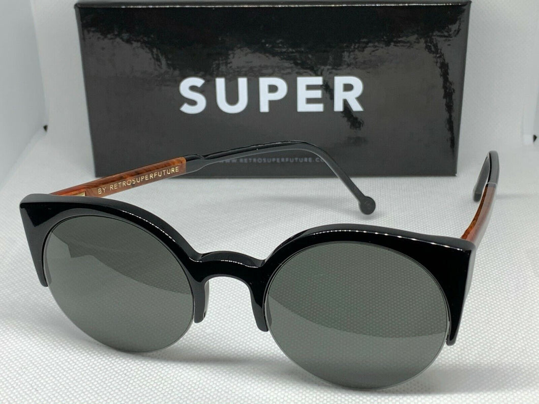 Retrosuperfuture 386 Lucia Black & Briar Frame Size 51mm Sunglasses