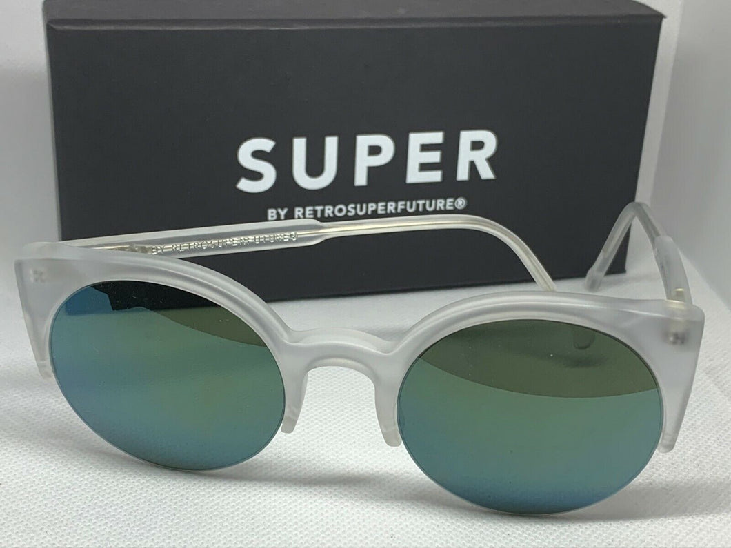 RetroSuperFuture WHC Lucia Crystal Matte Petrol Frame Size 46mm Sunglasses