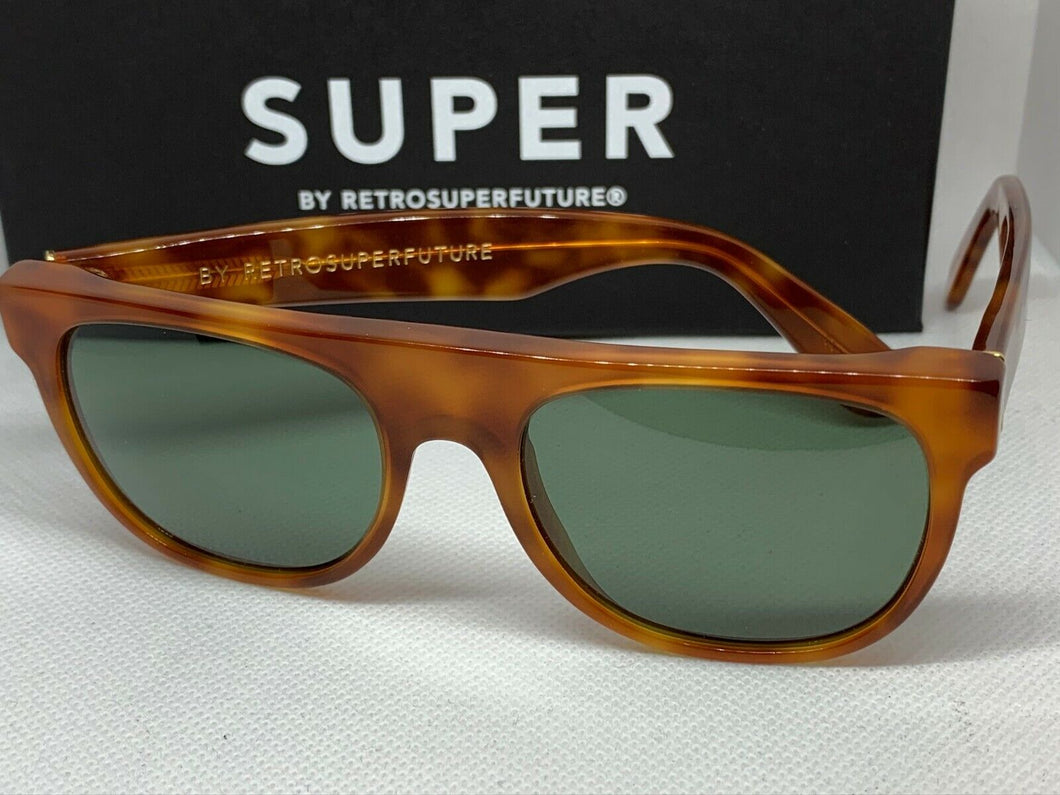 RetroSuperFuture 608 Flat Top Light Havana Frame Sunglasses (no box)