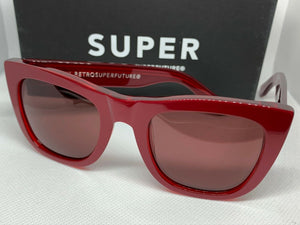 RetroSuperFuture M18 Gals Metallics Red Frame Sunglasses
