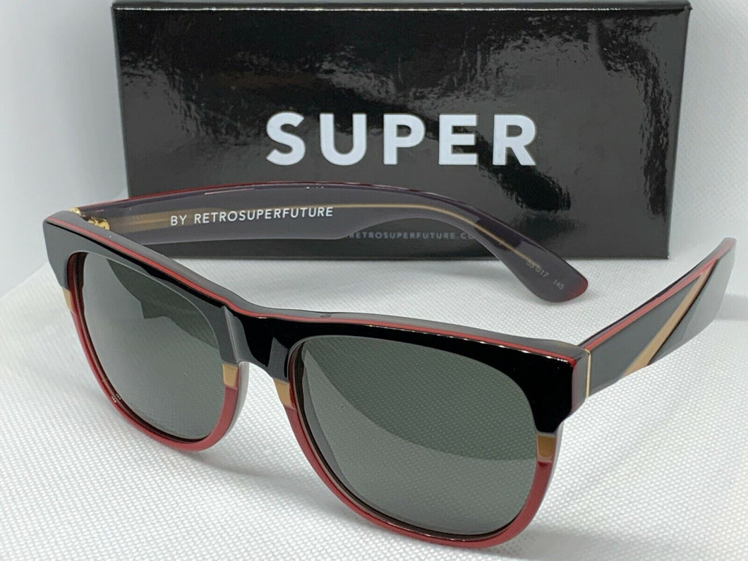 Retrosuperfuture 028 Classic Retroski Black Frame 55mm Sunglasses