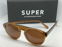 Load image into Gallery viewer, RetroSuperFuture 481 Racer Light Brown Frame Sunglasses
