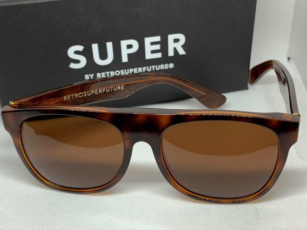 RetroSuperFuture 188 Flat Top Havana Frame 55mm Sunglasses