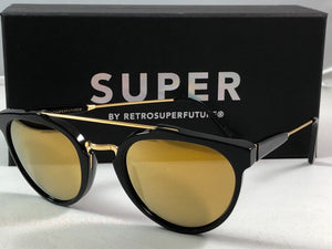 RetroSuperFuture Giaguaro Black 24K MOJ Sunglasses SUPER 51mm