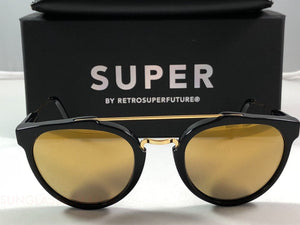 RetroSuperFuture Giaguaro Black 24K MOJ Sunglasses SUPER 51mm