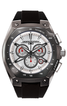Load image into Gallery viewer, Jorg Gray Mens Chronograph White W/ Gunmetal Patterned Dial JG8300-26 Watch
