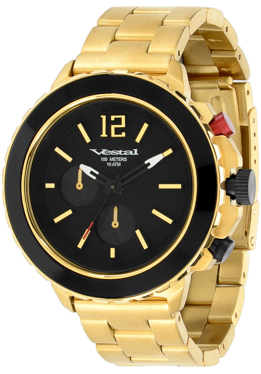 New VESTAL YATCM03 Yacht Metal Antique Gold Men's Watch