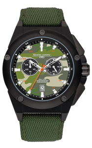 Jorg Gray Mens Chronograph Green Camo Dial JG8800-21 Watch